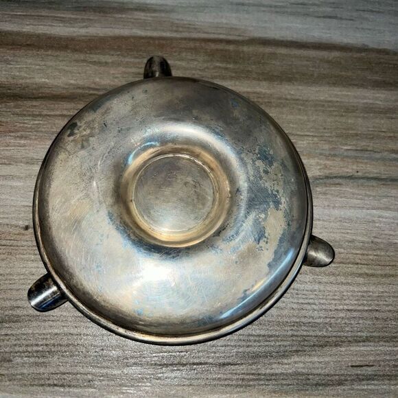 Vintage Stuttgart Silver Plate Ashtray Made in Germany Stuttgart 4" Collectable - Picture 4 of 6